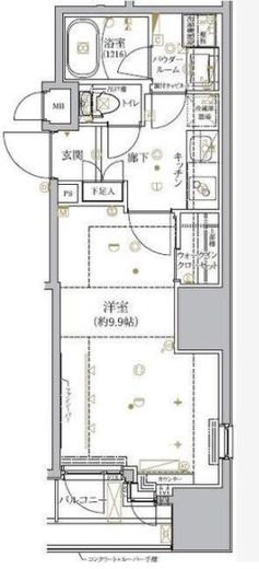 クレイシア神田淡路町 6階 間取り図