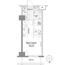 パークハビオ秋葉原 402 間取り図