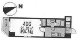 ラフィーヌ駒場クラシック 406 間取り図