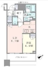 ブリリアタワーズ目黒 4階 間取り図