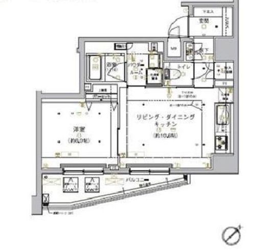 アルテシモプリマ 9階 間取り図