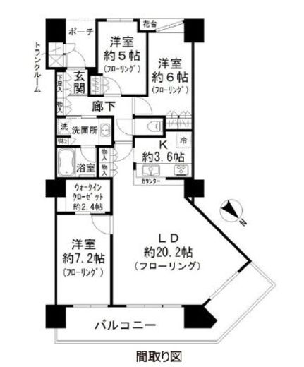 シティタワー品川 23階 間取り図