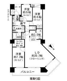 シティタワー品川 23階 間取り図