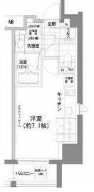 パークハビオ渋谷 1107 間取り図