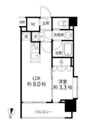 リリエンベルグ目白壱番館 805 間取り図
