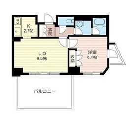 エスティメゾン北新宿 505 間取り図