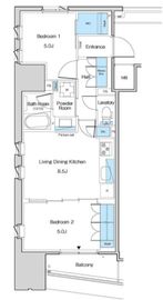 ルフォンブランシェ品川南大井 201 間取り図