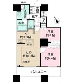 ザ・パークハウス西新宿タワー60 5階 間取り図