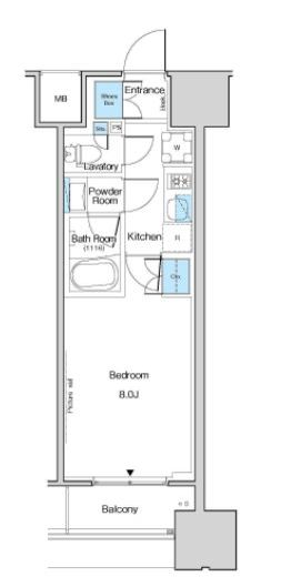 ルフォンブランシェ品川南大井 1508 間取り図