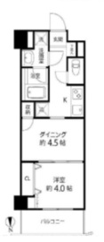 デュオステージ白金高輪 302 間取り図