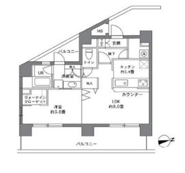 エルスタンザ白金台 1004 間取り図