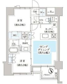 ルフォン浅草橋 2階 間取り図