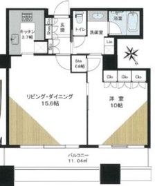 東京ツインパークス レフトウィング 32階 間取り図