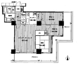 ベルタワー 1103 間取り図