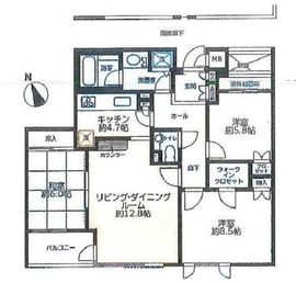 グレディール赤坂 1階 間取り図