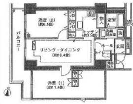 シティコート目黒 4-704 間取り図