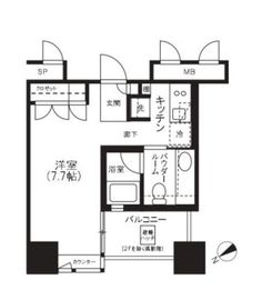 ザ・タワー芝浦 5階 間取り図