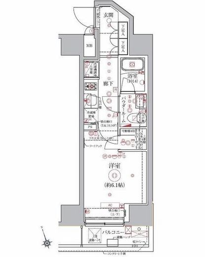 アルテシモピトレ 8階 間取り図
