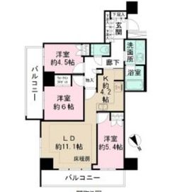 ザ・パークハウス新宿タワー 12階 間取り図