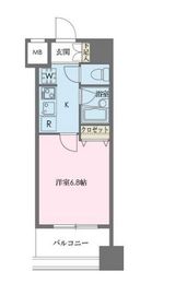 ドゥーエ新川 805 間取り図