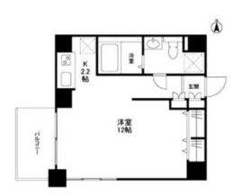 スタイリオ恵比寿SKY 1403 間取り図