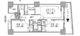 アクティ汐留 3014 間取り図