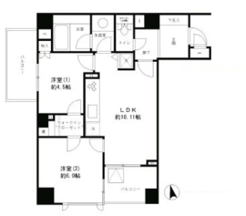 レジディア文京湯島 504 間取り図