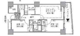 アクティ汐留 1217 間取り図