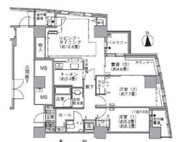 アクティ汐留 2817 間取り図