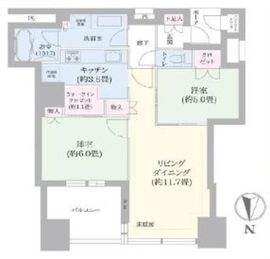 ワールドシティタワーズ キャピタルタワー 7階 間取り図