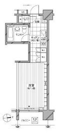 カスタリア麻布十番七面坂 707 間取り図