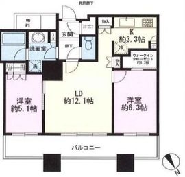 ザ・パークハウス西新宿タワー60 48階 間取り図