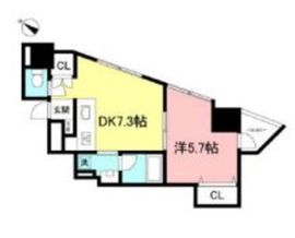 ミュゼ松濤 702 間取り図