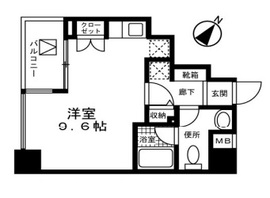 メルヴェーユ日本橋浜町 403 間取り図