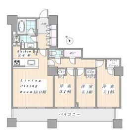 ザ・パークハウス西新宿タワー60 42階 間取り図