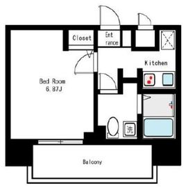 レジディア浅草吾妻橋 306 間取り図