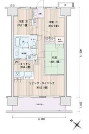 エスティメゾン豊洲レジデンス A1416 間取り図