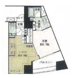 ピアース白金台 3階 間取り図