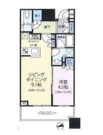 ブリリアタワーズ目黒 8階 間取り図