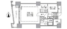 アクティ汐留 1611 間取り図