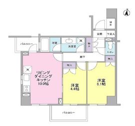 K's新中野 801 間取り図