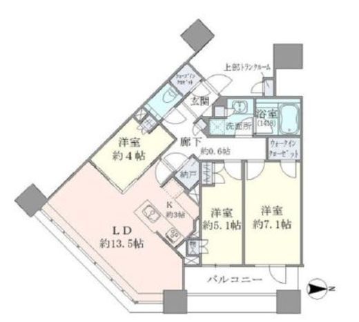 ブリリアタワーズ目黒 28階 間取り図