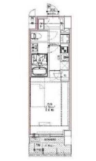S-RESIDENCE錦糸町パークサイド (エスレジデンス錦糸町パークサイド) 402 間取り図
