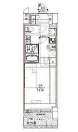 S-RESIDENCE錦糸町パークサイド (エスレジデンス錦糸町パークサイド) 402 間取り図