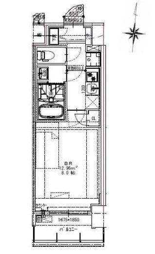 S-RESIDENCE錦糸町パークサイド (エスレジデンス錦糸町パークサイド) 504 間取り図