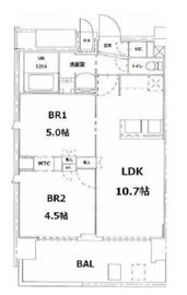 S-RESIDENCE錦糸町パークサイド (エスレジデンス錦糸町パークサイド) 1301 間取り図