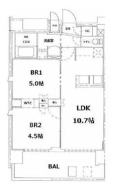 S-RESIDENCE錦糸町パークサイド (エスレジデンス錦糸町パークサイド) 1301 間取り図