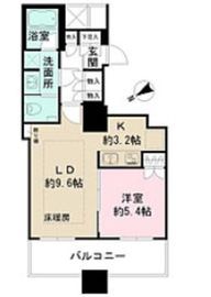 ザ・パークハウス西新宿タワー60 6階 間取り図