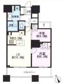 ザ・パークハウス西新宿タワー60 33階 間取り図
