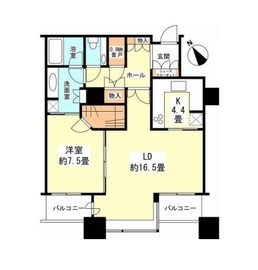 東京ツインパークス レフトウィング 35階 間取り図